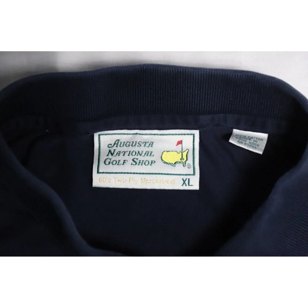 Augusta National Golf Masters Polo Shirt Mens XL Navy Embroidered Logo - Picture 4 of 8